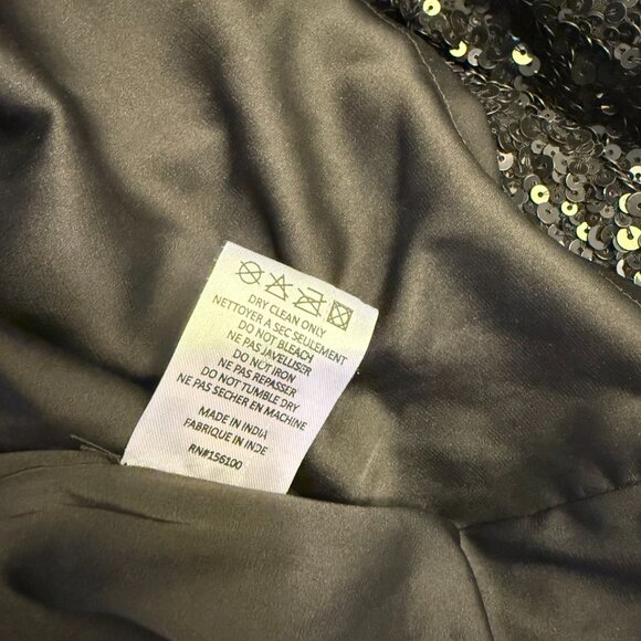 Retrofête | Size L | Aubrielle Mini Dress in Black Sequin - Picture 12 of 13